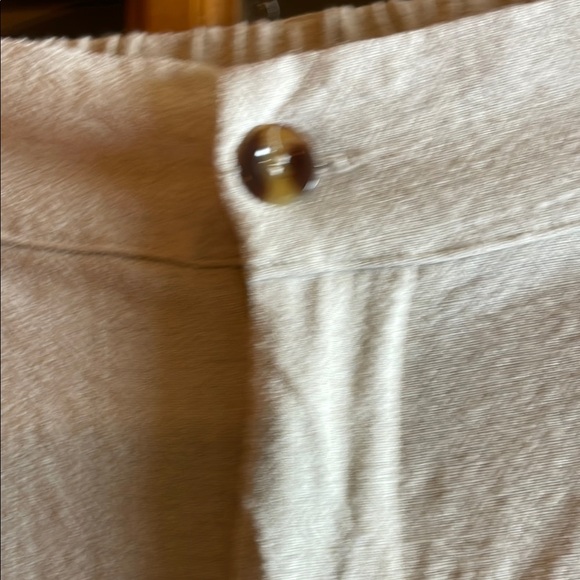 Women’s 100% CottonCream Wide leg Pants, Size M/L - Picture 4 of 6